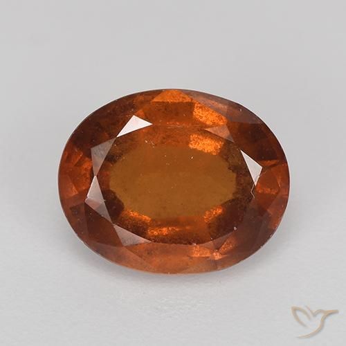 2.37ct Natural laranja avermelhado granada hessonita, oval, VS-SI