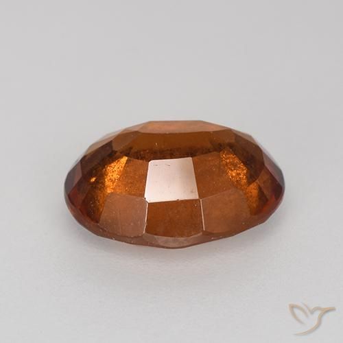 granada hessonita laranja avermelhado Natural 2.37ct, oval, VS-SI