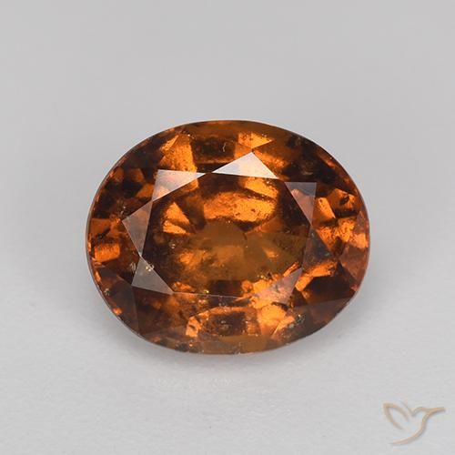 2.07ct Natural âmbar laranja granada hessonita, oval, VS-SI