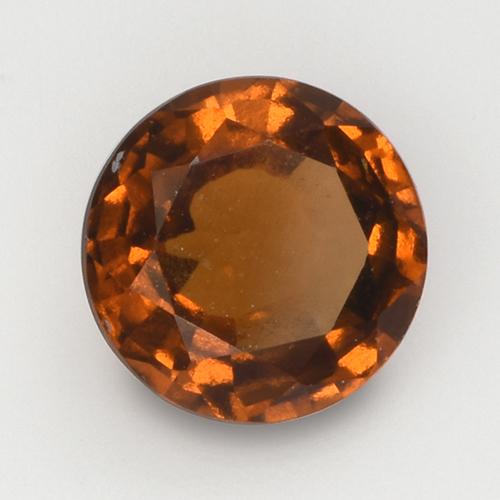 Granada hessonita laranja natural 2,08ct, corte redondo, VS