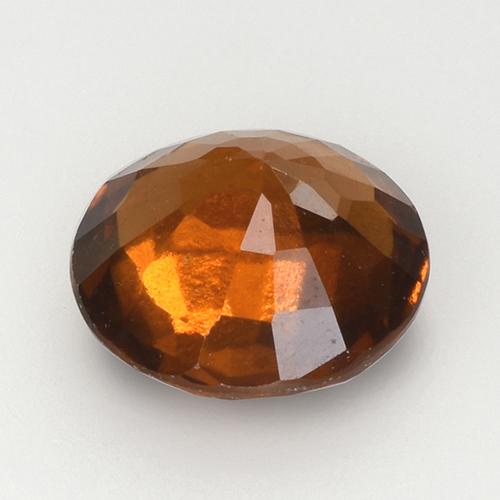 Granada hessonita laranja natural 2,08ct, corte redondo, VS