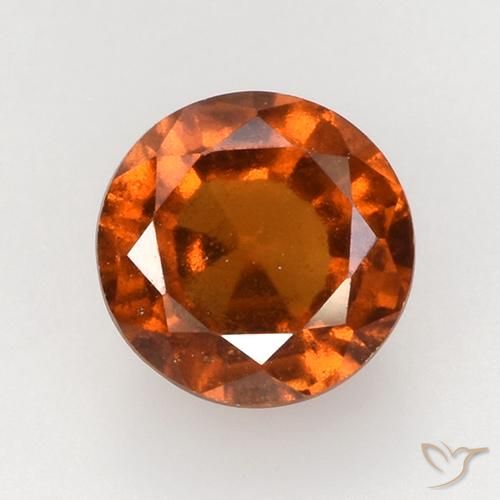 2.24ct Natural Laranja Médio granada hessonita, Redondo, VS