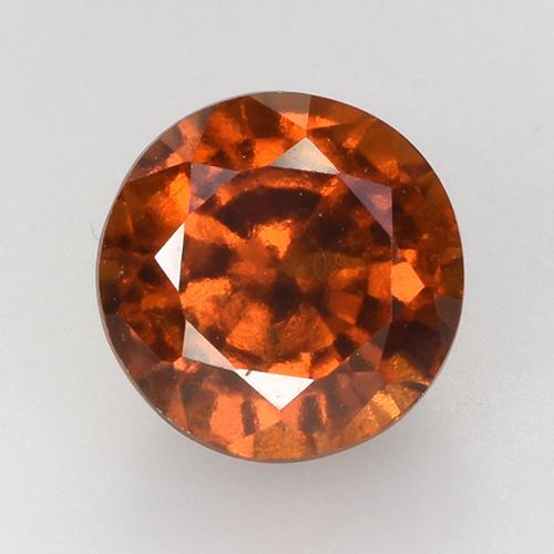 Granada Hessonita Laranja Profundo Natural 2,78ct, Corte Redondo, VS