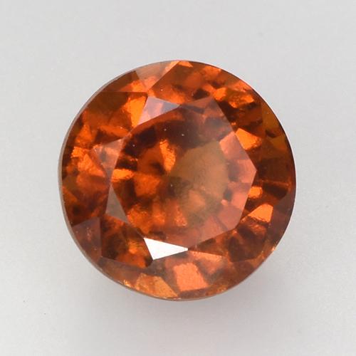Granada Hessonita Laranja Profundo Natural 2,78ct, Corte Redondo, VS