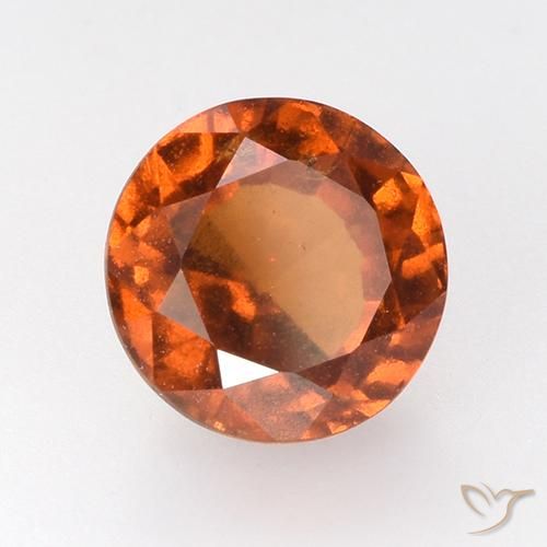 granada hessonita Laranja Médio Natural 2.71ct, Redondo, VS