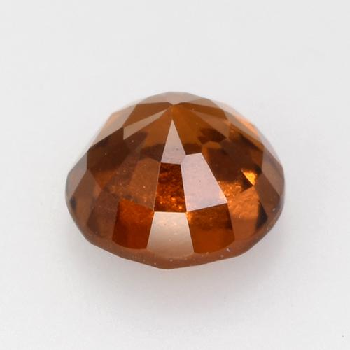 Granada Hessonita laranja avermelhado Natural 1.73ct, Corte Redondo, VVS-VS