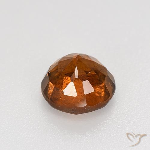 granada hessonita laranja avermelhado Natural 1.83ct, Redondo, VS-SI