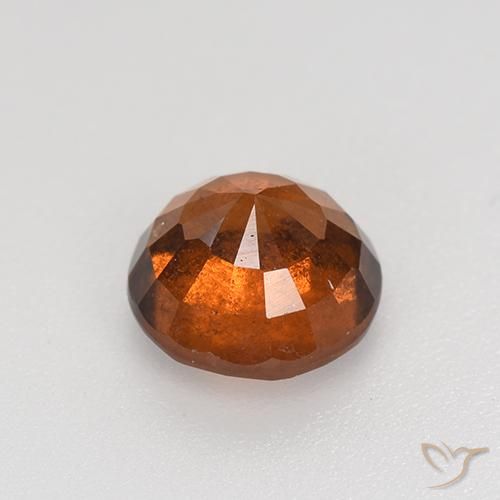 granada hessonita Laranja Profundo Natural 1.85ct, Redondo, VS-SI