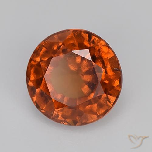 granada hessonita Laranja Profundo Natural 2.06ct, Redondo, VS
