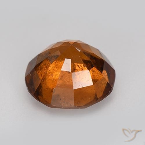 granada hessonita Laranja Profundo Natural 2.60ct, Redondo, VS-SI