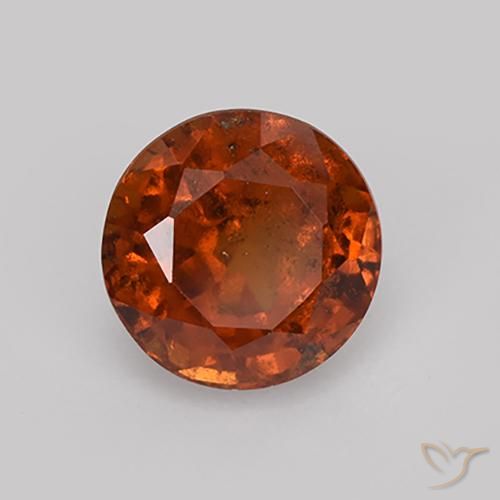 granada hessonita âmbar laranja Natural 1.74ct, Redondo, VS-SI