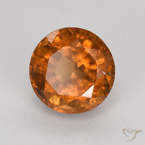 granada hessonita Laranja Profundo Natural 1.79ct, Redondo, VS