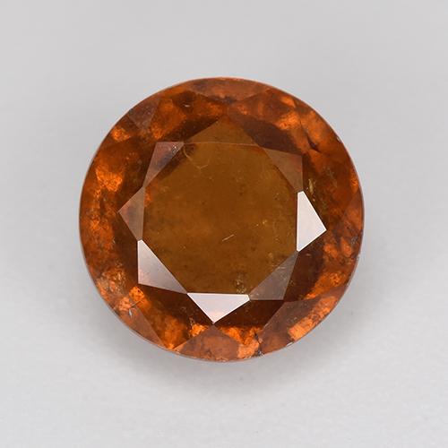 Granada Hessonita Laranja Médio Natural 2.71ct, Corte Redondo, VS-SI