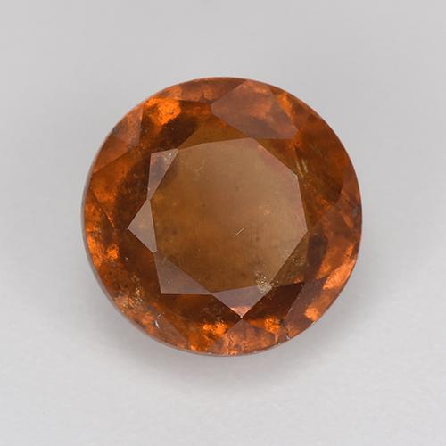 Granada Hessonita Laranja Médio Natural 2.71ct, Corte Redondo, VS-SI