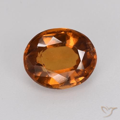 1.27ct Natural Laranja Profundo granada hessonita, oval, VS