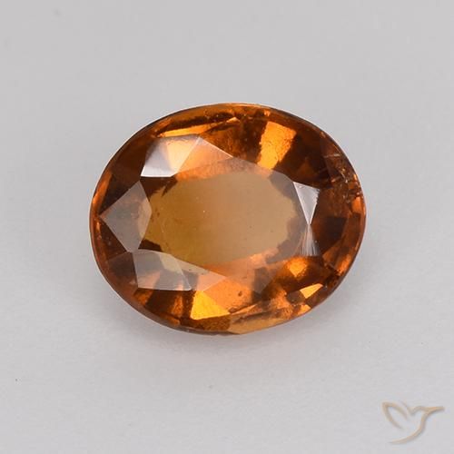 granada hessonita Laranja Profundo Natural 1.27ct, oval, VS