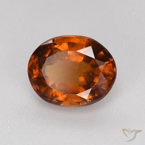 granada hessonita Laranja Profundo Natural 1.34ct, oval, VS-SI