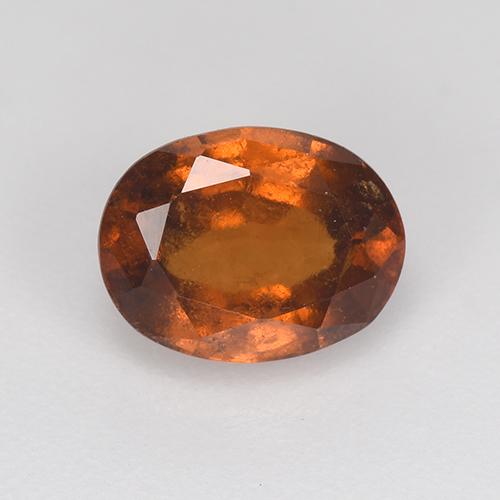 Granada Hessonita âmbar laranja Natural 1.65ct, Corte Oval, VS-SI