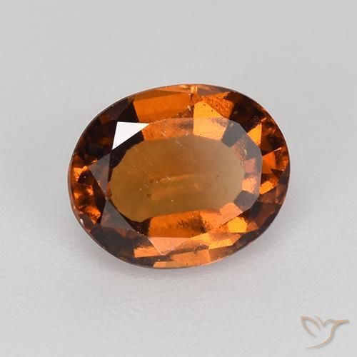 granada hessonita Laranja médio-escuro Natural 1.22ct, oval, VS