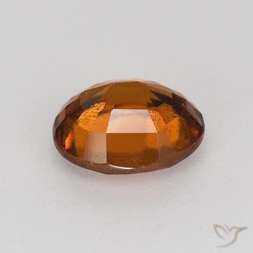 granada hessonita Laranja médio-escuro Natural 1.17ct, oval, VS