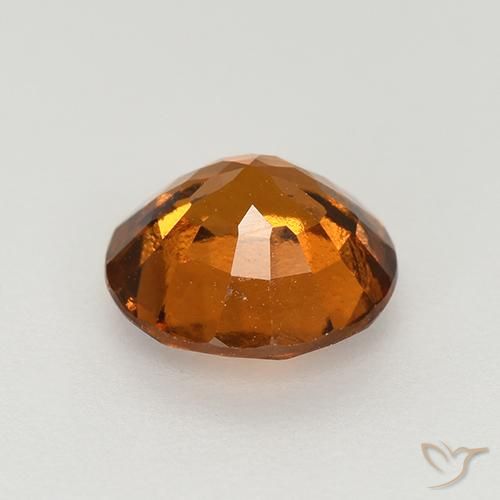 granada hessonita Laranja médio-escuro Natural 1.43ct, Redondo, VS