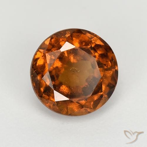 granada hessonita Laranja Profundo Natural 1.93ct, Redondo, VS