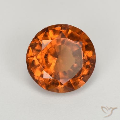 granada hessonita Laranja Profundo Natural 1.93ct, Redondo, VS