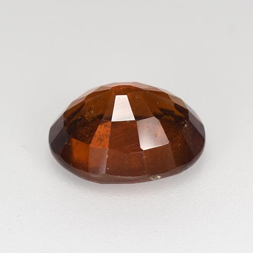 Granada hessonita laranja natural 3,16ct, corte oval, VS-SI