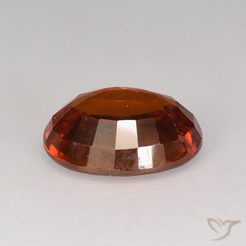 granada hessonita laranja avermelhado Natural 2.82ct, oval, VS-SI