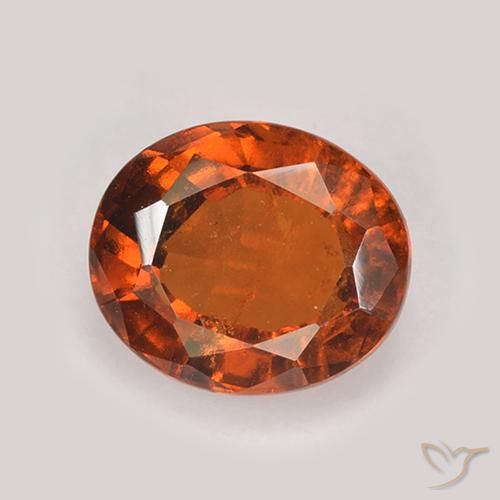 2.94ct Natural fogo laranja granada hessonita, oval, VS-SI
