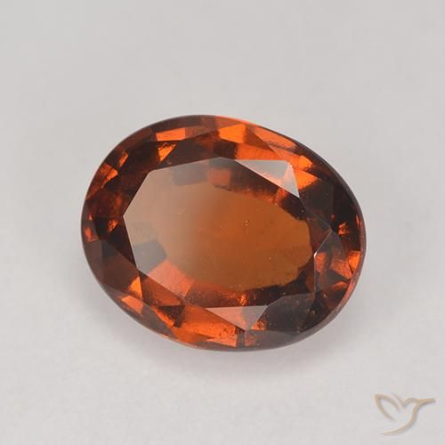 granada hessonita âmbar laranja Natural 2.37ct, oval, VS