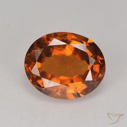 2.10ct Natural âmbar laranja granada hessonita, oval, VS