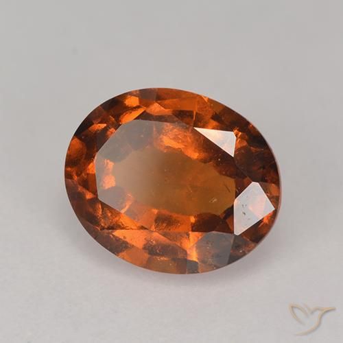 granada hessonita âmbar laranja Natural 2.10ct, oval, VS