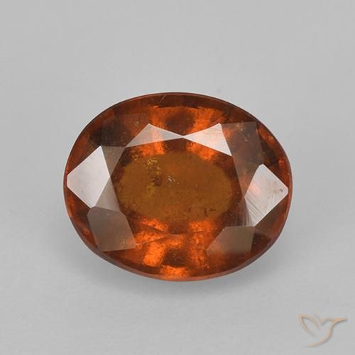 2.68ct Natural Laranja Profundo granada hessonita, oval, VS-SI