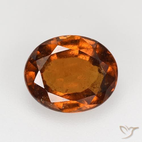 2.59ct Natural laranja avermelhado granada hessonita, oval, VS-SI