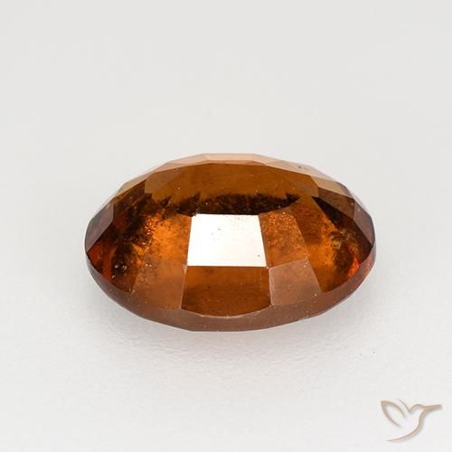 granada hessonita laranja avermelhado Natural 2.59ct, oval, VS-SI