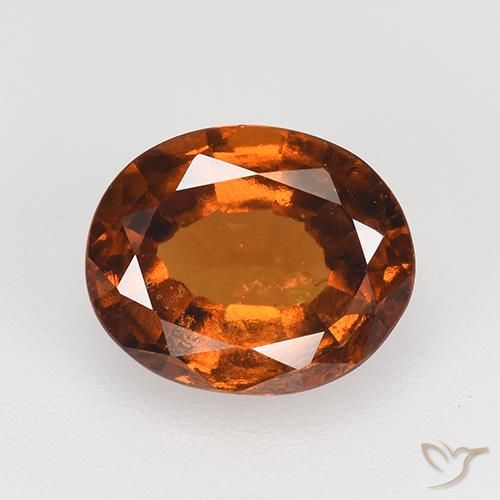 2.36ct Natural âmbar laranja granada hessonita, oval, VS-SI