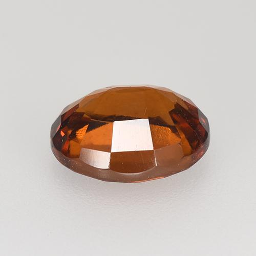 Granada hessonita laranja natural 2,47ct, corte oval, VVS-VS