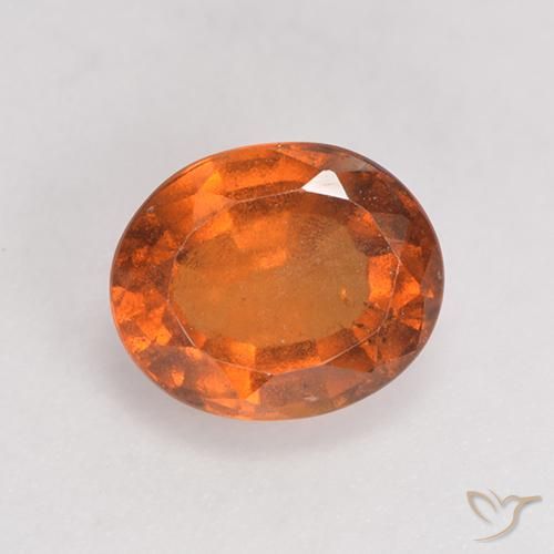 1.69ct Natural Laranja Profundo granada hessonita, oval, VS-SI