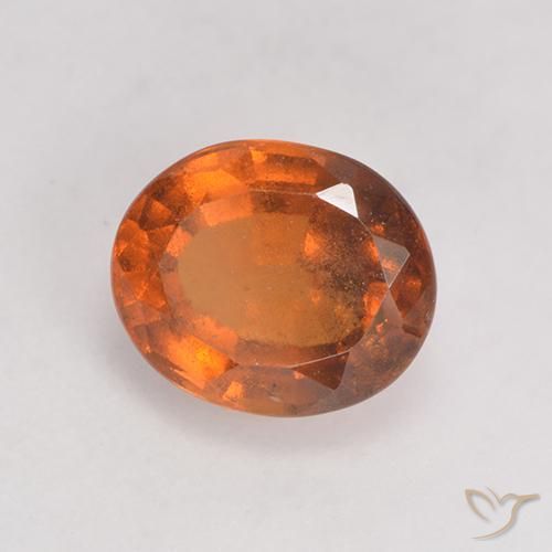 granada hessonita Laranja Profundo Natural 1.69ct, oval, VS-SI