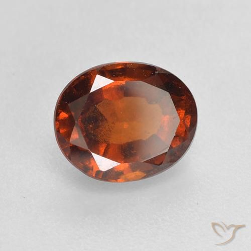 1.46ct Natural âmbar laranja granada hessonita, oval, VS-SI