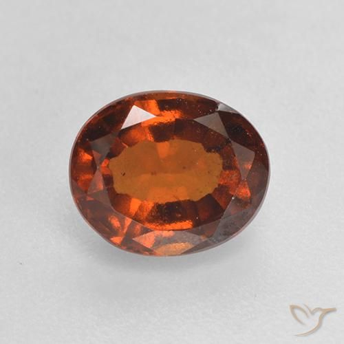 granada hessonita âmbar laranja Natural 1.46ct, oval, VS-SI