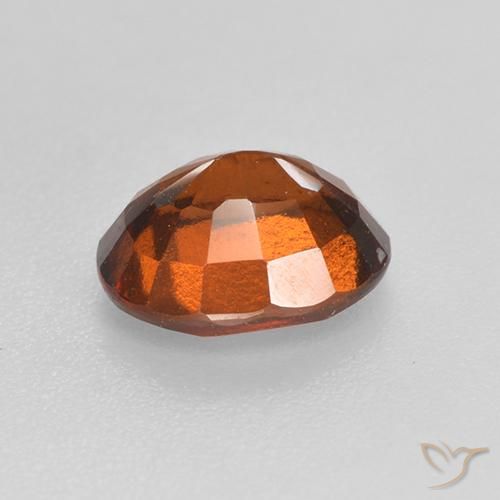 granada hessonita âmbar laranja Natural 1.46ct, oval, VS-SI