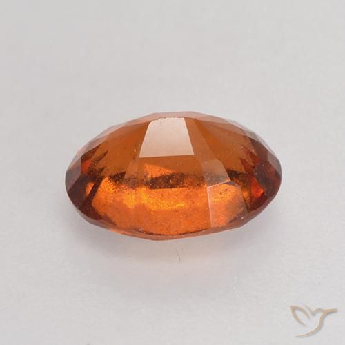 granada hessonita Laranja médio-escuro Natural 1.66ct, oval, VS-SI