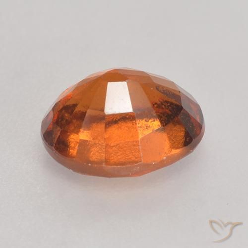 granada hessonita Laranja médio-escuro Natural 1.58ct, oval, VS-SI