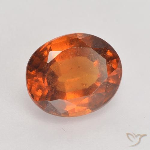 granada hessonita âmbar laranja Natural 1.90ct, oval, VS-SI
