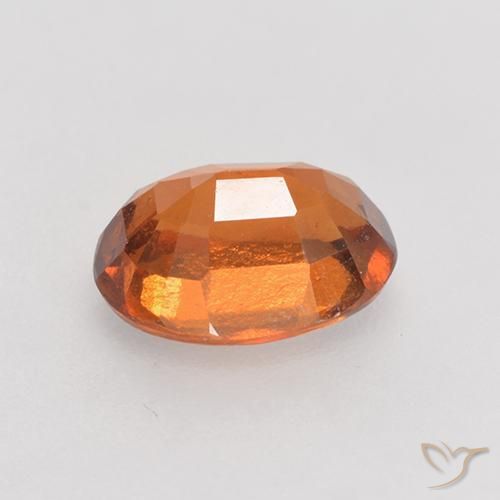 granada hessonita Laranja médio-escuro Natural 1.37ct, oval, VS-SI
