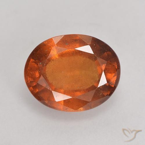 2.73ct Natural Laranja Profundo granada hessonita, oval, VS-SI