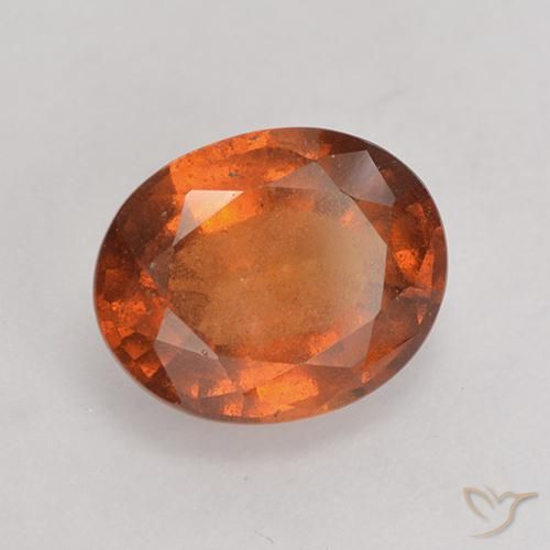 granada hessonita Laranja Profundo Natural 2.73ct, oval, VS-SI