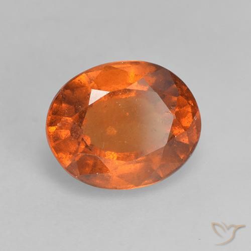 granada hessonita Laranja Profundo Natural 1.79ct, oval, VS-SI